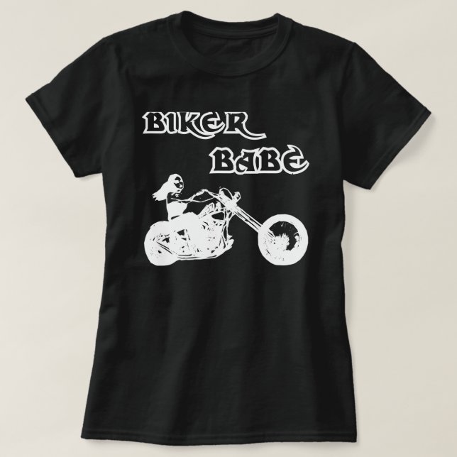 Camiseta Biker Babe (Frente do Design)