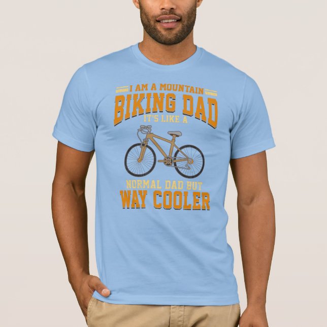 Camiseta Biker Birthday, Pai de ciclismo Novelty (Frente)