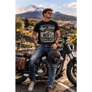 Camiseta Biker Catania Itália Moto Antiga