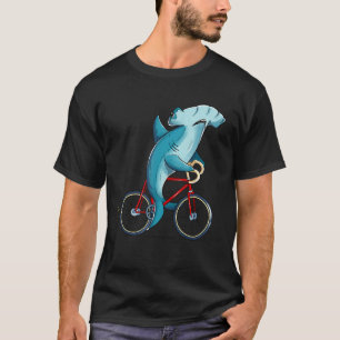 Camiseta Biker da Bicicleta de Tubarão Martelo