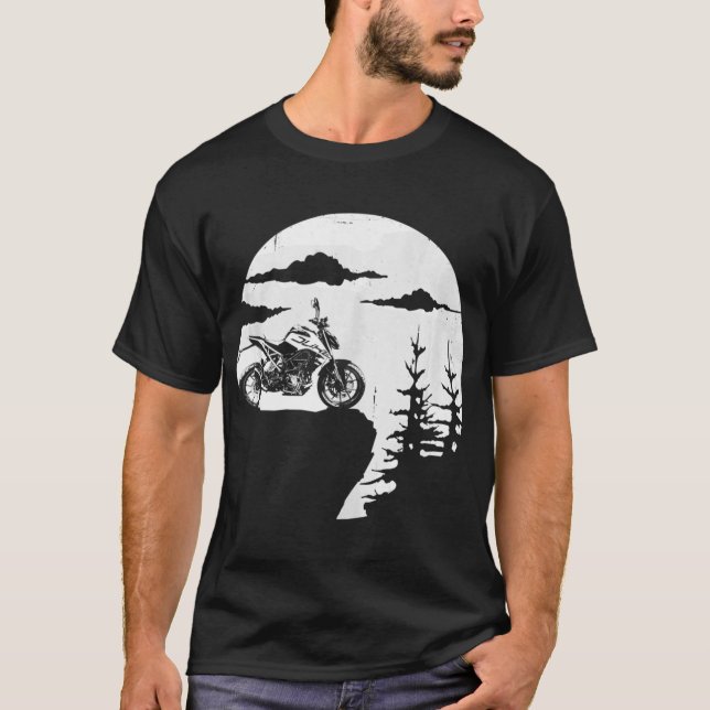 Camiseta Biker de Aventura Legal de Motocicleta do KTM Retr (Frente)