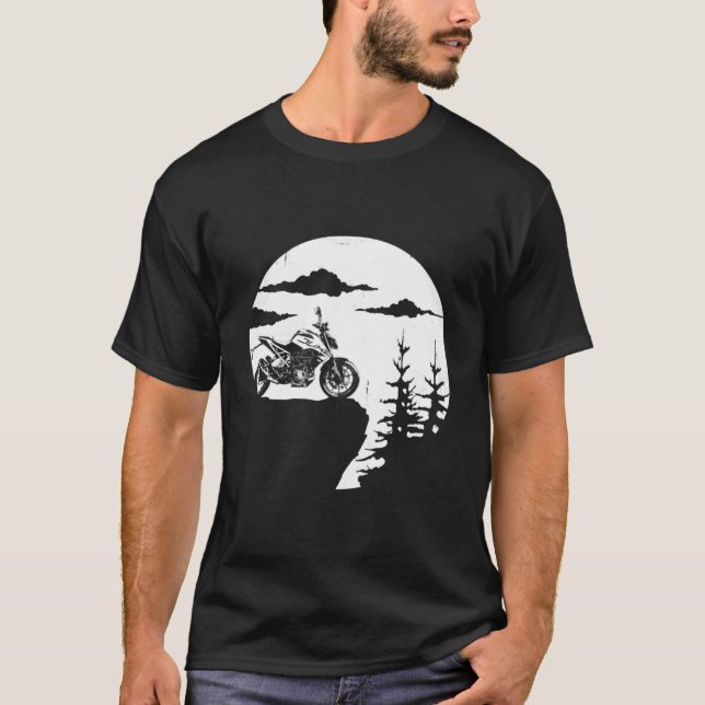 Camiseta Biker de Aventura Legal de Motociclismo Retro Offr (Frente)