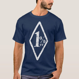 Camiseta Biker de motocicleta branco 1 afundado