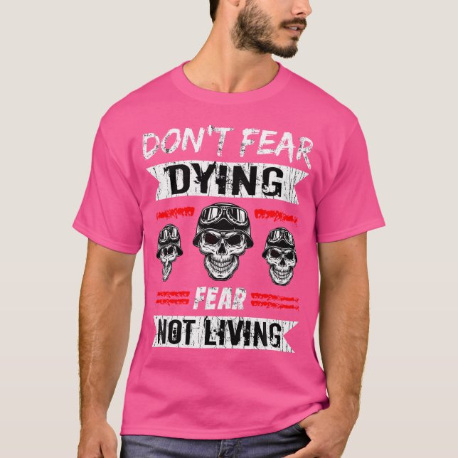 Camiseta Biker Dont Teme Morrer Motomotocicleta (Frente)