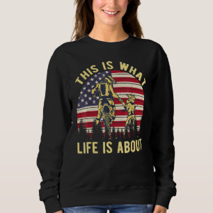 Camiseta Biker É Isto Que A Vida É Sobre O American Retro F