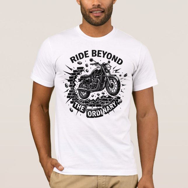 Camiseta Biker Freedom Break Boundaries (Frente)
