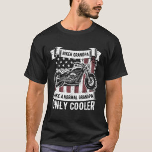 Camiseta Biker Grandpa Ride Motorcycle Rider