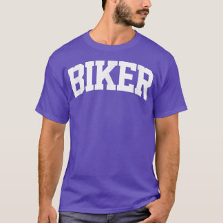 Camiseta Biker Job Outfit Figurume Retro College Arch Engra