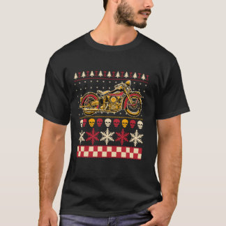 Camiseta Biker Motorcycle Rider Style Ugly Sweater T Shirt