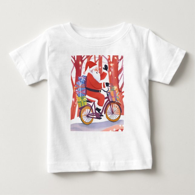 Camiseta Biker santa claus (Frente)