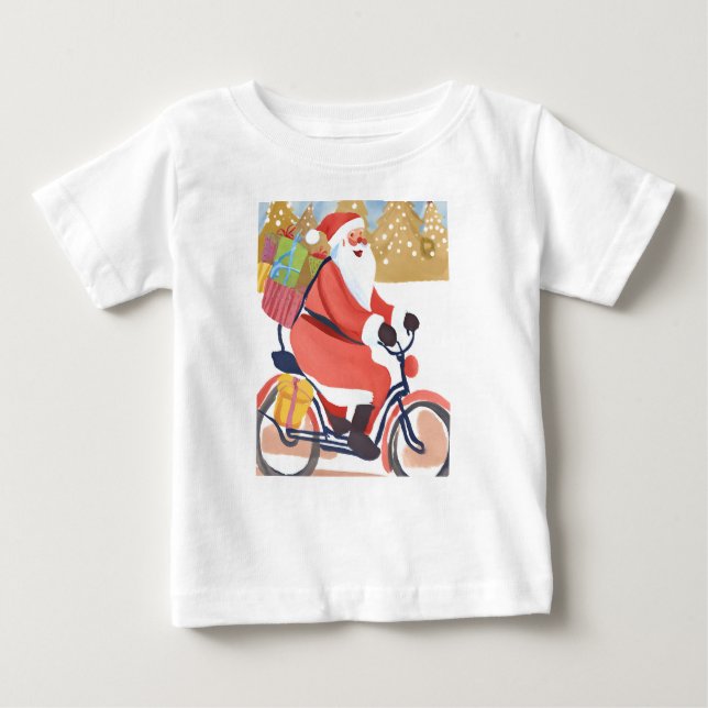Camiseta Biker santa claus (Frente)