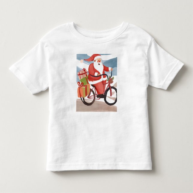 Camiseta Biker santa claus (Frente)