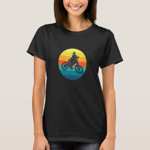Camiseta Biker Stunt Sunset Silhouette Bike Tricks Design