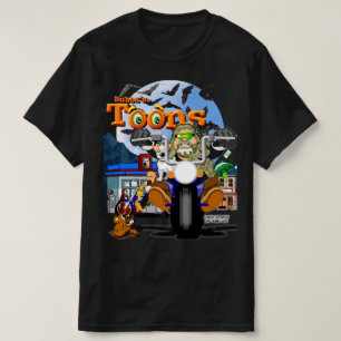 Camiseta Biker Tee do Cartoon de Bubba