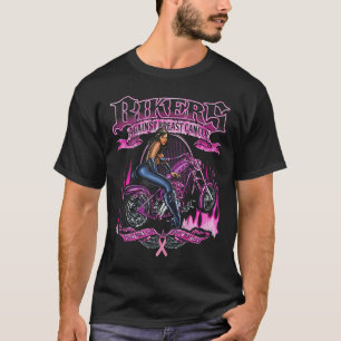 Camiseta Bikers Contra A Luta Do Cancer Da Mama Por Uma Esp