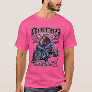 Camiseta Bikers Contra Guerreiros e Sobreviventes do Cancer