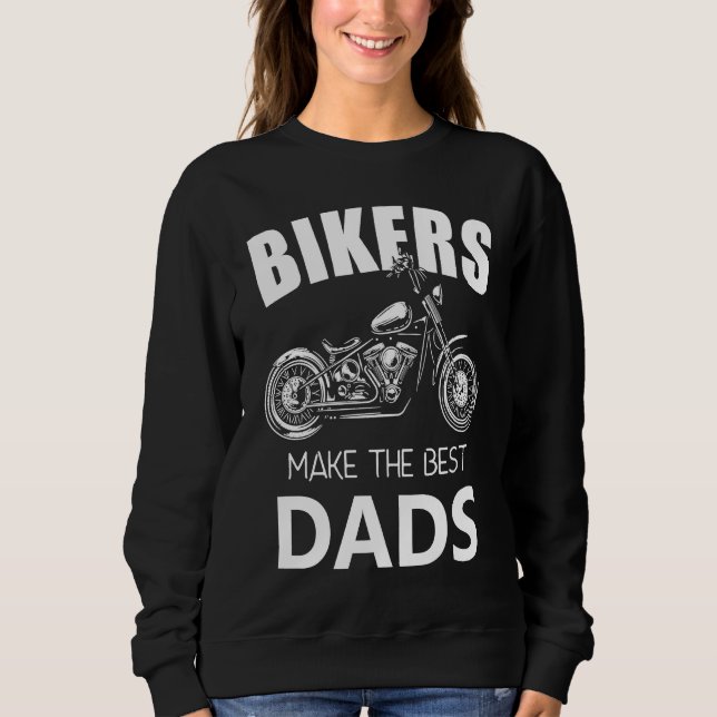 Camiseta Bikers Make The Best Dads Fathers Motorcycle (Frente)