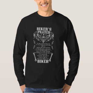 Camiseta Bikers Prayer Motorcycle Christian Biking Motorcyc