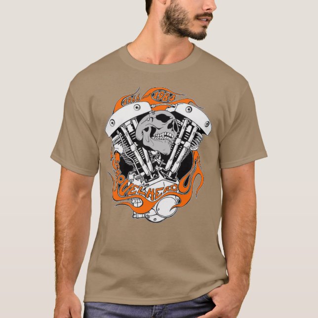 Camiseta Bikershirt - 1966 - 1984 Shovelhead (Frente)
