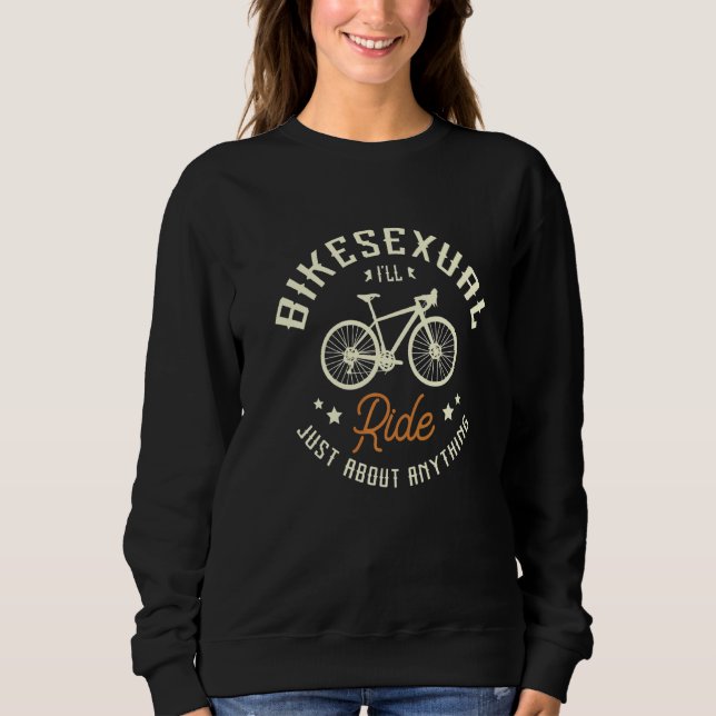 Camiseta Bikesexual, vou andar sobre qualquer coisa que o M (Frente)