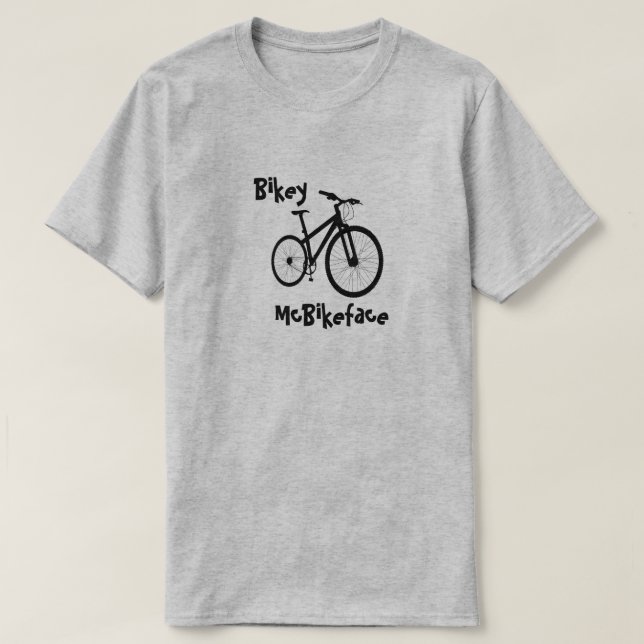 Camiseta Bikey McBikeface (Frente do Design)