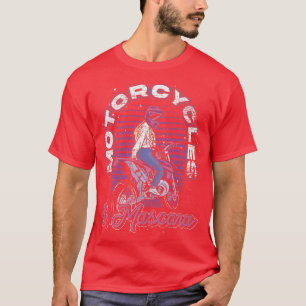 Camiseta Biking Motorcycles And Mascara Women Motorbike Bik