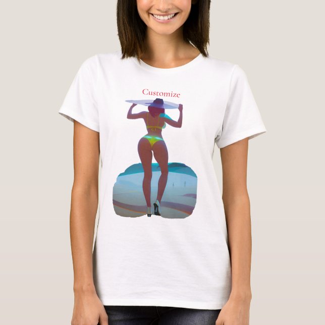 Camiseta Bikini Booty Beach Girl Thunder_Cove (Frente)