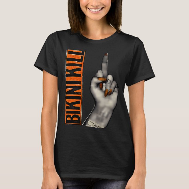 Camiseta Bikini Kill Ícone Vintage Banda Rock (Frente)