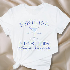 Camiseta Bikinis E Martinis Beach Bachelorette