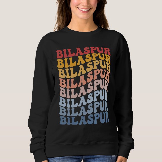 Camiseta Bilaspur City Groovy Retro (Frente)