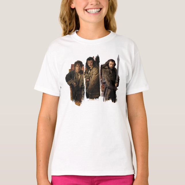 Camiseta BILBO BAGGINS™, Bard e Thorin Graphic (Frente)