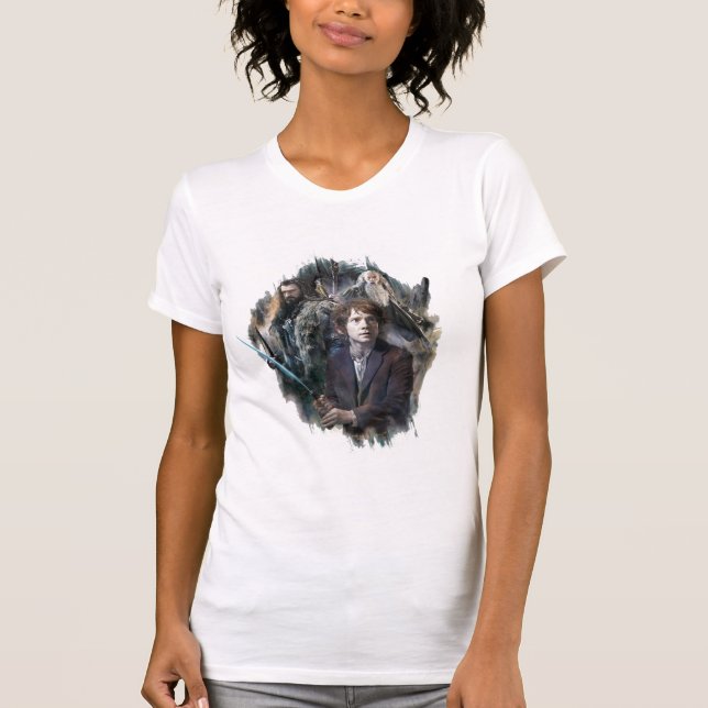 Camiseta BILBO BAGGINS™, Thorin e Gandalf (Frente)