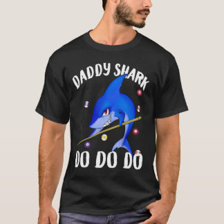 Camiseta Bilhar do tubarão do pai