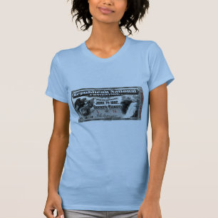 Camiseta Bilhete da Convenção Republicana de 1892