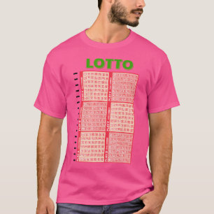 Camiseta Bilhete de Loteria Loto Festa Halloween Cosplay Ve