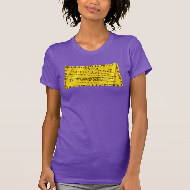 Camiseta Bilhete de Ouro Willy Wonka (Frente)