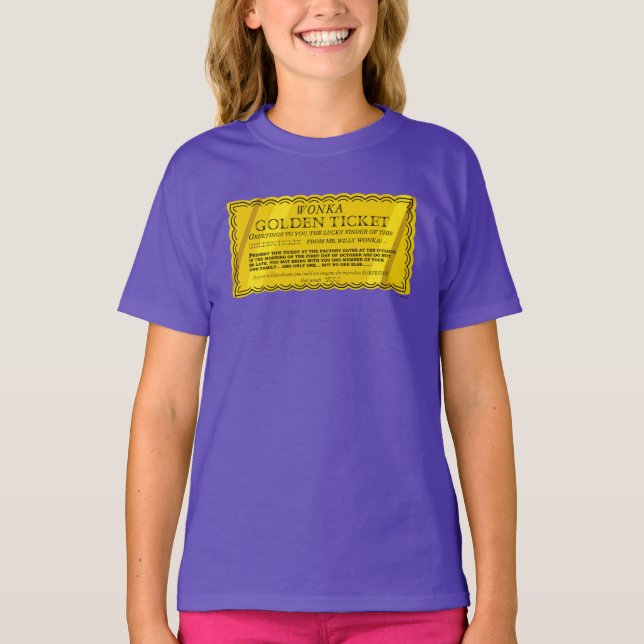 Camiseta Bilhete de Ouro Willy Wonka (Frente)