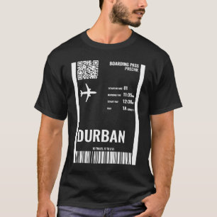 Camiseta Bilhete de Passagem de Embarque da África do Sul e
