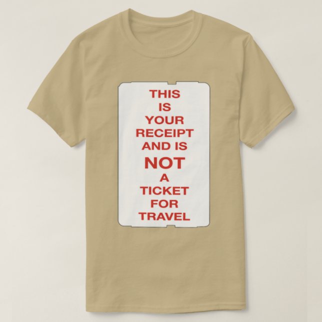 Camiseta Bilhete Longo para Andar (Frente do Design)