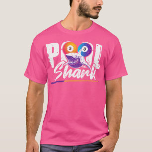 Camiseta Bilhetes de Piscina de 8 esferas do Shark de pisci