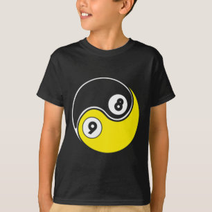 Camiseta Bilhetes de Piscina do Snooker de Bola 9 8
