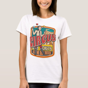 Camiseta Bilhetes do Circus Show malabaristas engraçados vi