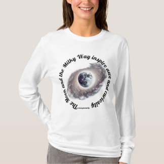 Camiseta bilhões de estrelas, planetas e maravilhas cósmica