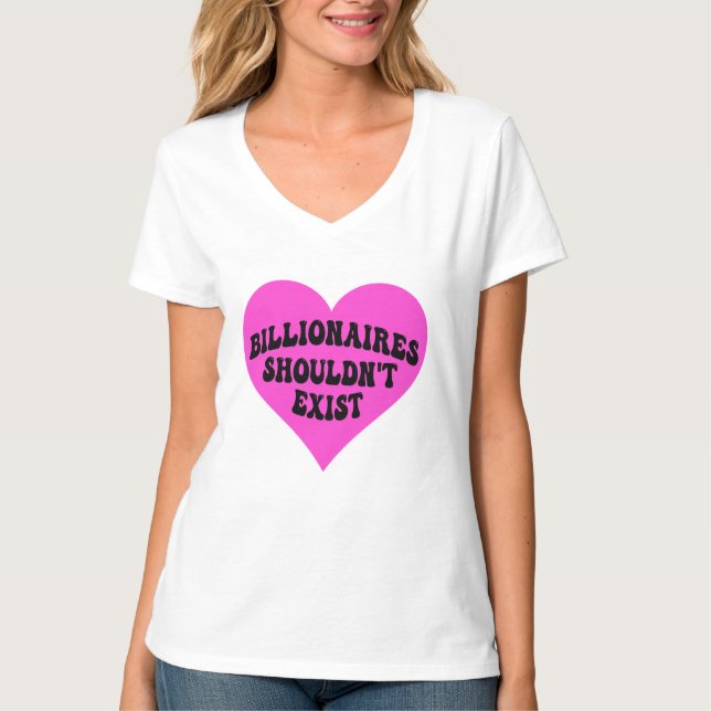 Camiseta Bilionários não deveriam existir (Frente)