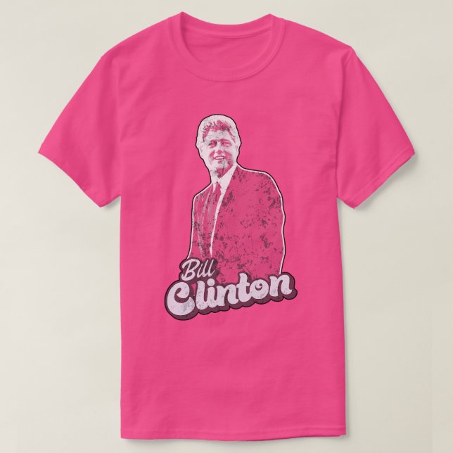 Camiseta Bill Clinton Saxophone Fan Art (Frente do Design)