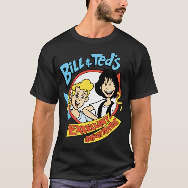 Camiseta Billeds Ecellent Adventure Cartoon funny (Frente)