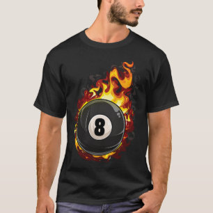 Camiseta Billiard 8 Ball Player Piscina Billiards Snooker C