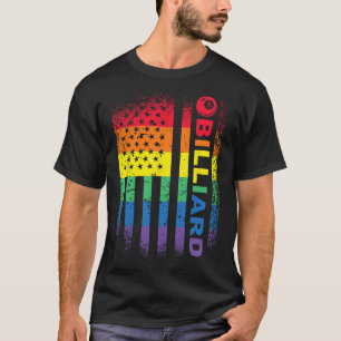Camiseta Billiard 8ball Piscina Billiard American Flag - Bi