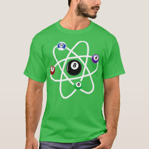 Camiseta Billiard Atom Science 8Ball Piscinas Billiard