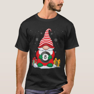 Camiseta Billiard Ball Christmas Gnomos Cute Billiard Ball